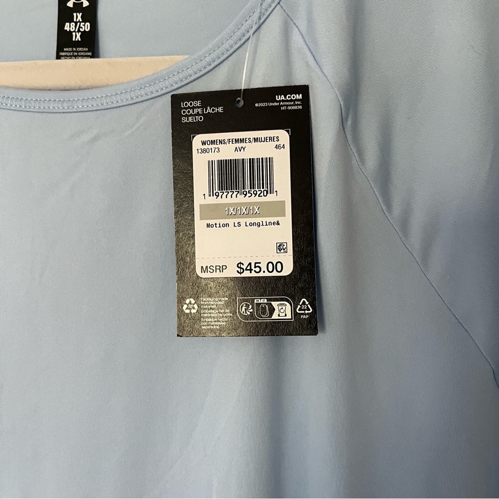 Under Armour Women's Sky Blue Long Sleeve Active Top